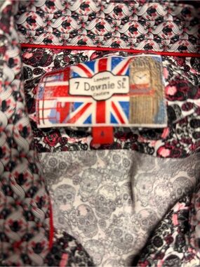 Men’s 7 Downie St Skull Patterned Button-Down Shirt - 4(large)